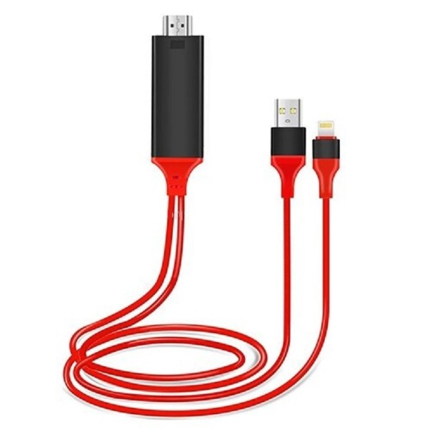 Cabo de ligação USB HDMI / Lightning 1