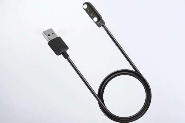 Cabo USB de carregamento magnético para Smart Watch 2 pinos 60 cm 1