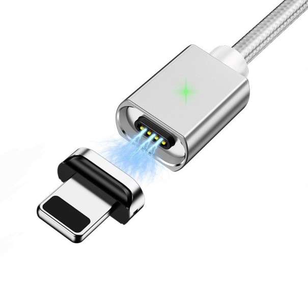 Cabo USB Magnético K476 prateado 1 m 1