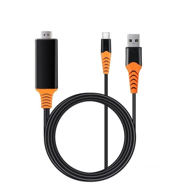 Cabo USB para espelhamento de ecrã HDMI para USB-C 1
