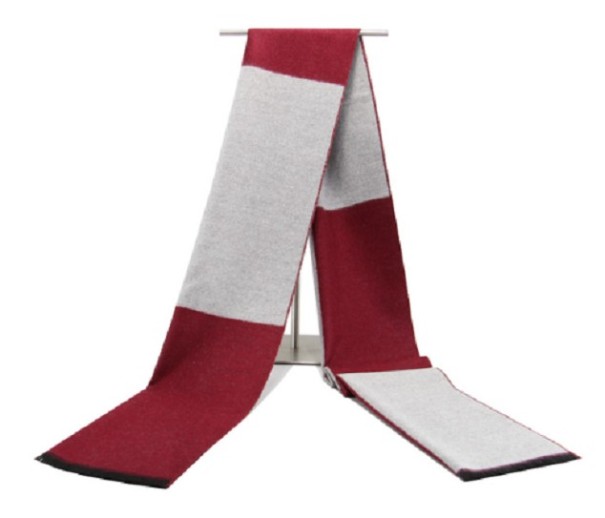 Cachecol de luxo masculino J2076 vermelho