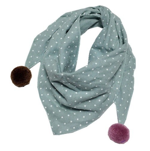 Cachecol infantil com pompons J597 13