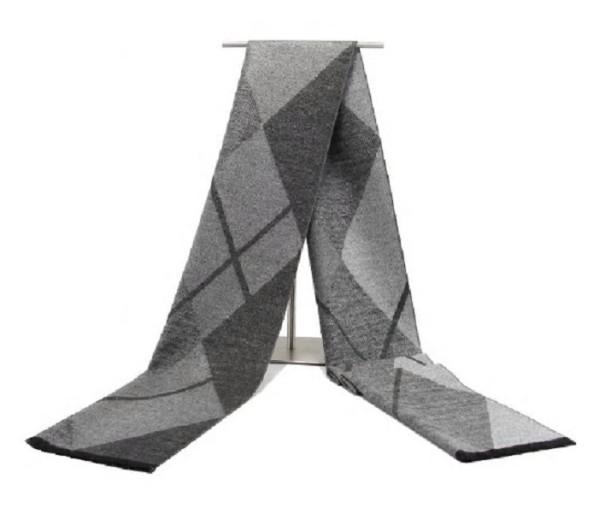 Cachecol Masculino com Losangos J2623 cinzento