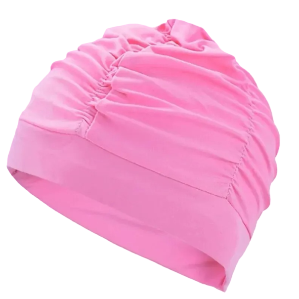 Căciulă de înot din nailon pentru femei, șapcă impermeabilă pentru piscină. Echipament pentru înotători roz