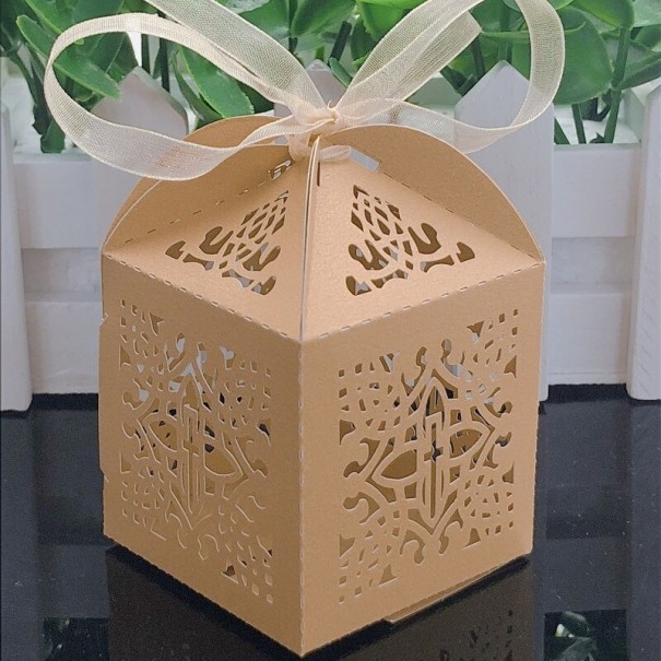 Cadeaupapier doos 10 stuks goud