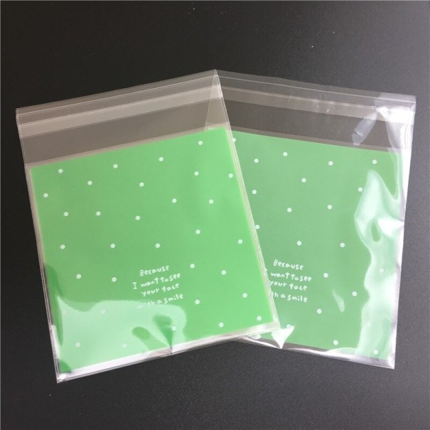 Cadeauzakje voor snoep 100 stuks groen L