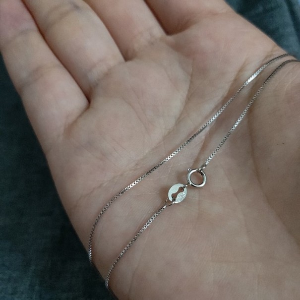 Cadena de mujer M1 plateado 45 cm