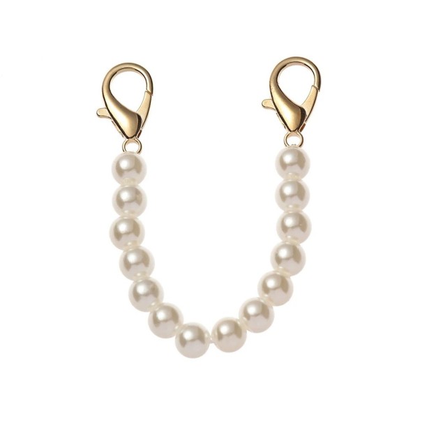 Cadena de perlas para bolso 15 cm Cierre de mosquetón Correa de perlas elegante para bolso Asa de repuesto para bolso Accesorio decorativo 1