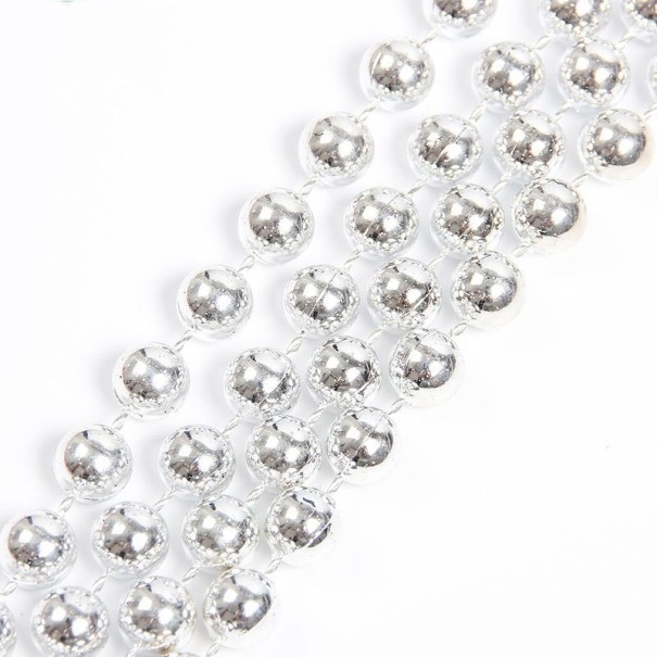 Cadena decorativa con bolas plateado
