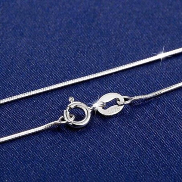 Cadena plateada para mujer 6