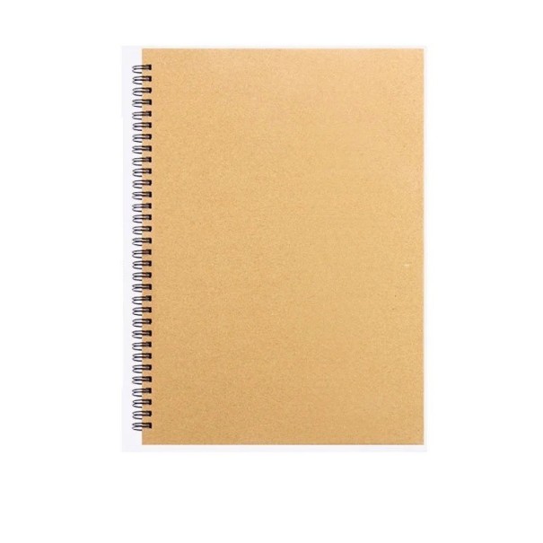 Caderno rasgável sem linhas 190 x 260 mm Encadernação espiral à esquerda Folhas limpas Papel grosso Caderno para desenhar e escrever para a escola 1
