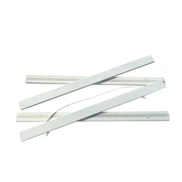 Cadru magnetic din lemn de tec și pin de 21 cm pentru tablouri, postere, pânze pictate, cadru foto artistic, suport suspendat decorativ alb