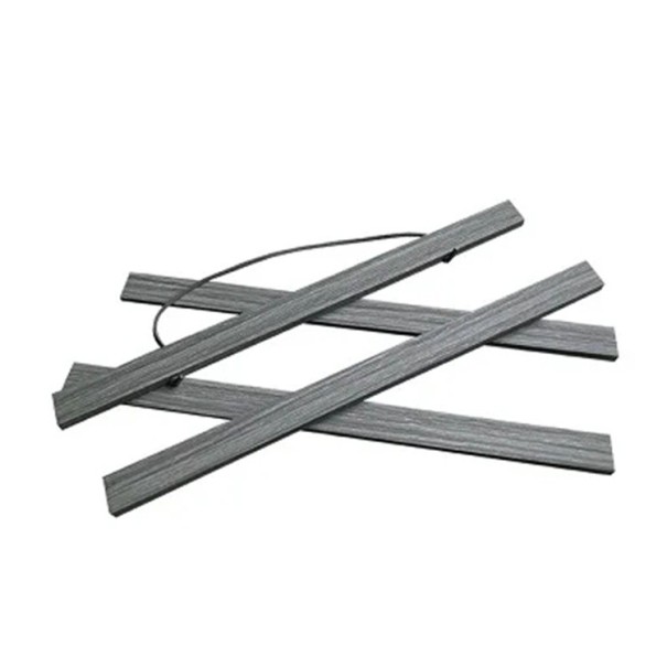 Cadru magnetic din lemn de tec și pin de 30 cm pentru tablouri, postere, pânze, rame foto, suport artistic de perete, decor interior gri