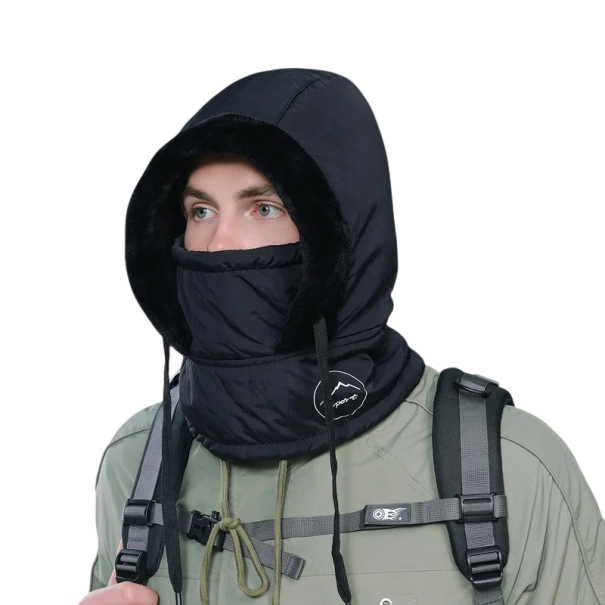 Cagoule d'hiver avec masque circonférence de tête 55–60 cm 10 x 10 x 24 cm Protection thermique de la tête, du visage et du cou Cagoule noir