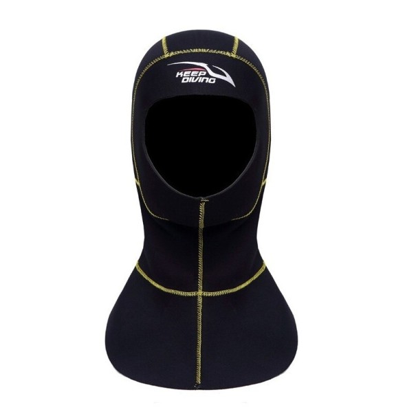 Cagoule de plongée en néoprène 3 mm jaune S