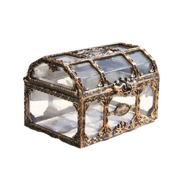 Caixa de Joias Transparente bronze