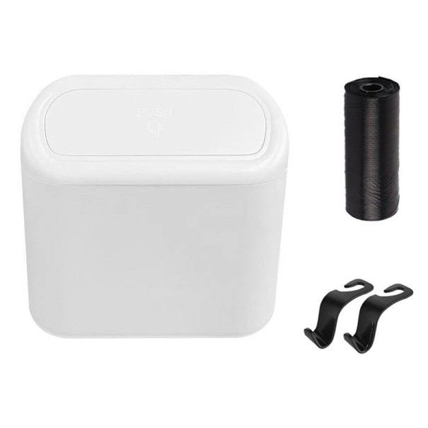 Caixa de lixo para carro P3602 branco
