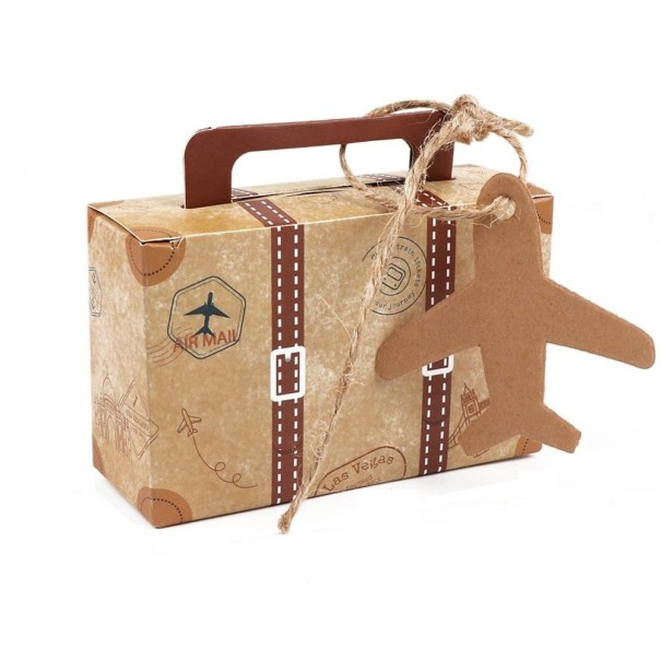 Caixa de presente em forma de mala 10 unid 1