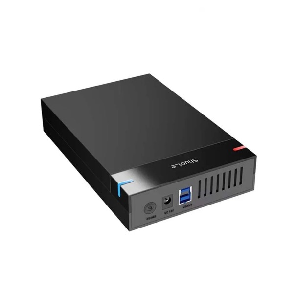 Caixa externa para disco 3,5" SATA SSD/HDD Caixa USB 3.0 para SATA III 10TB com suporte UASP Caixa de disco rígido portátil com ficha EU 182x116x32mm 1