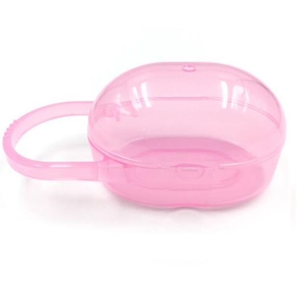 Caja de chupete portátil rosa