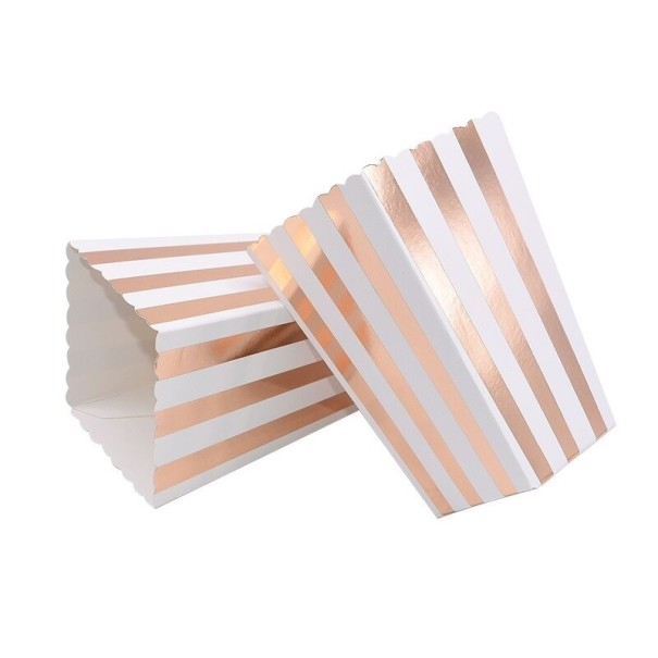 Caja de palomitas de maíz 12 uds. rosa 1