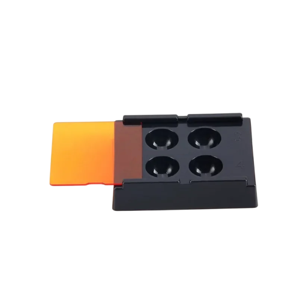 Caja de protección para falsos dentales 4 orificios Cubierta protectora para instrumentos odontológicos Almacenamiento seguro Equipamiento dental Herramienta de laboratorio 1