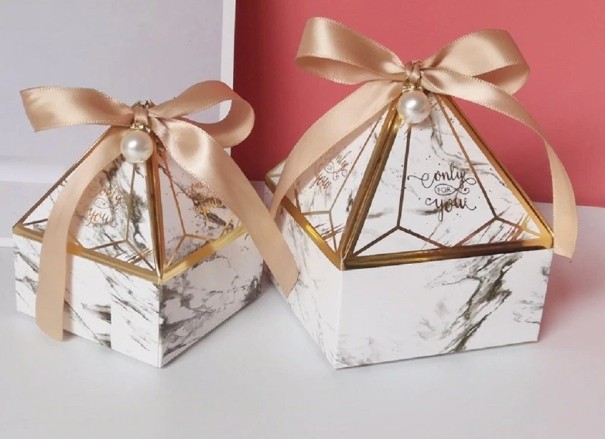 Caja de regalo 20 uds. blanco L