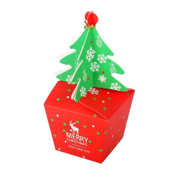 Caja de regalo de papel navideña 9