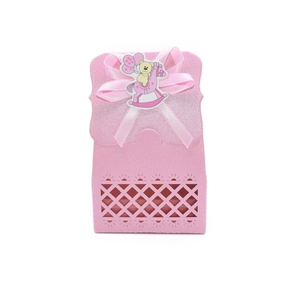 Caja de regalo para bebé 12 uds. rosa 6