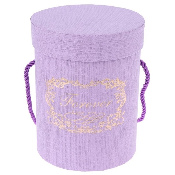 Caja de regalo para ramo C633 morado claro