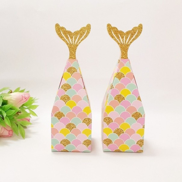 Caja regalo para dulces 20 uds. dorado