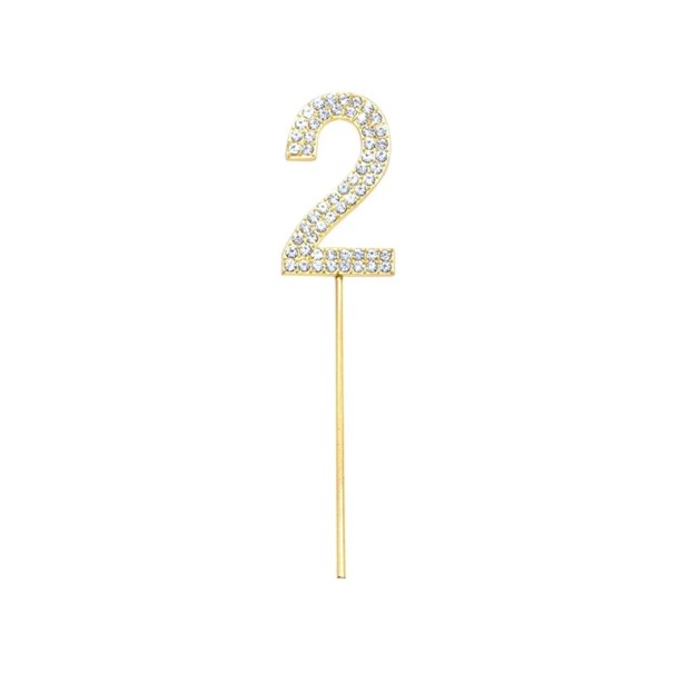 Cake Topper Zahlen 0-9 Gold Glitzer Tortendeko 10,5cm Jubiläum Geburtstag Feier Tortendeko 1 Stk je nach Variante 2