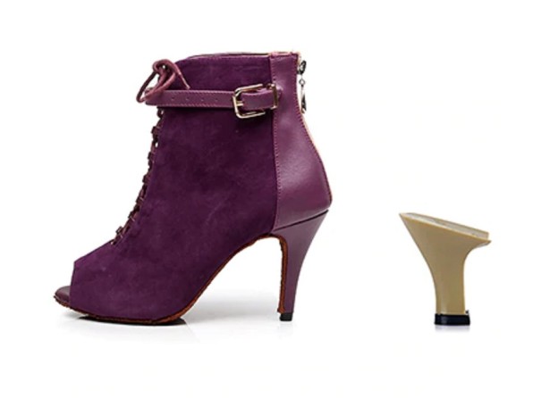 Calçado de dança feminino A446 roxo 43 6 cm