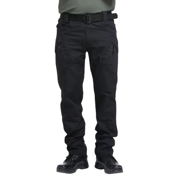 Calças cargo tácticas Calças militares de turismo ao ar livre Calças com múltiplos bolsos Calças de trabalho resistentes Roupa masculina confortável preto XL