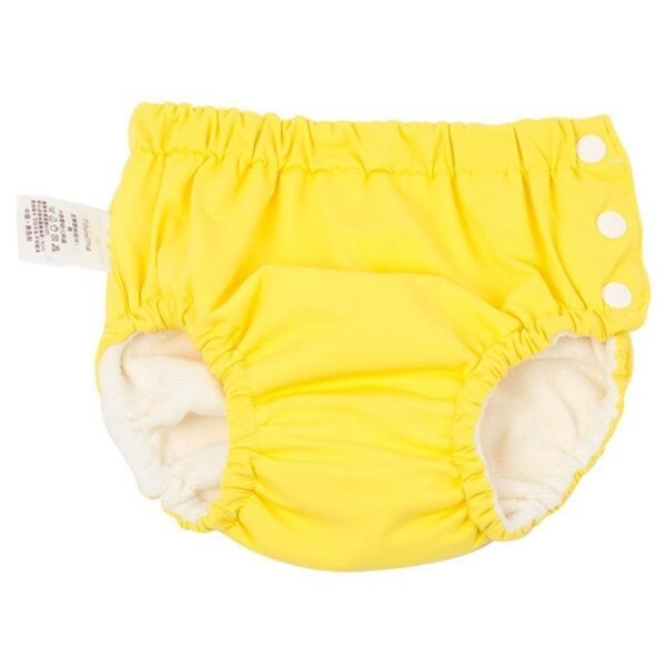 Calças de banho para crianças amarelo 6-12 kg