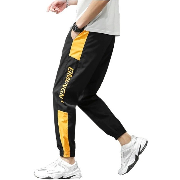 Calças de treino masculinas F1571 amarelo XS