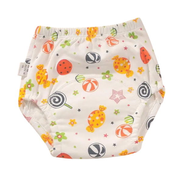 Calças de treino para bebés até 11 kg Fraldas de pano Doces Roupa interior lavável Meninos Meninas Reutilizáveis Calções de bebé 1