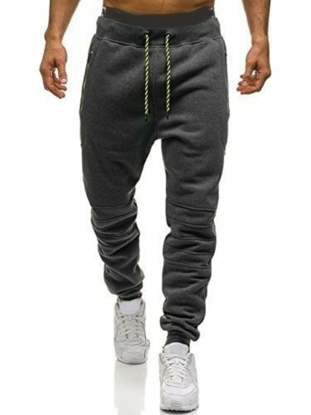 Calças de treino para homem F1543 cinzento escuro XS