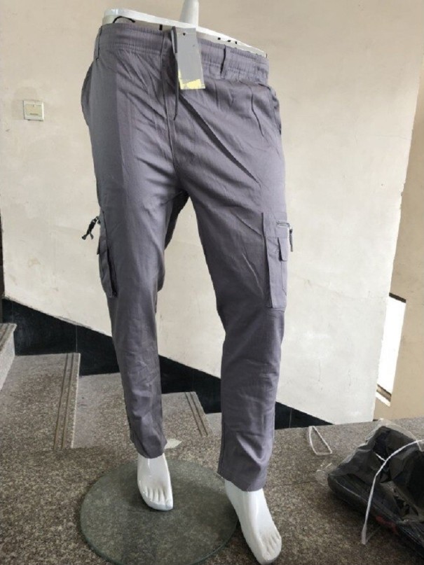 Calças Masculinas F1493 cinzento S