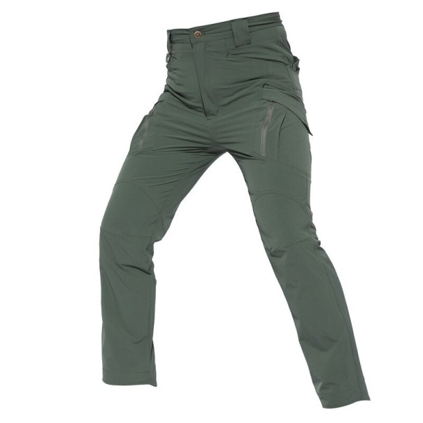 Calças tácticas masculinas F1628 verde exército XXS