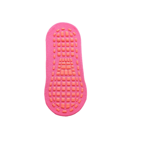 Calcetines antideslizantes para niños de 5 a 11 años rosa