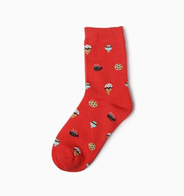Calcetines con estampado de comida 1
