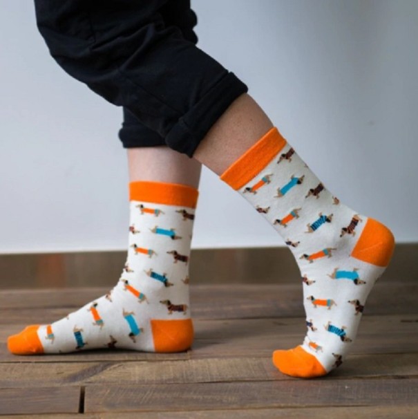 Calcetines con estampado de perro 1