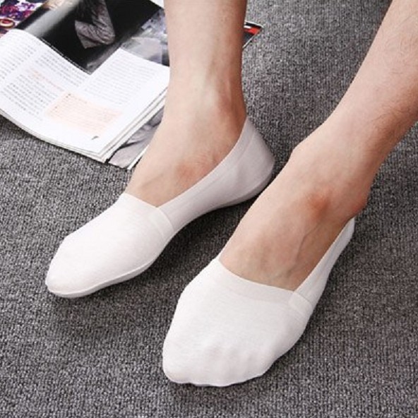 Calcetines cortos de hombre Victor - 5 pares blanco