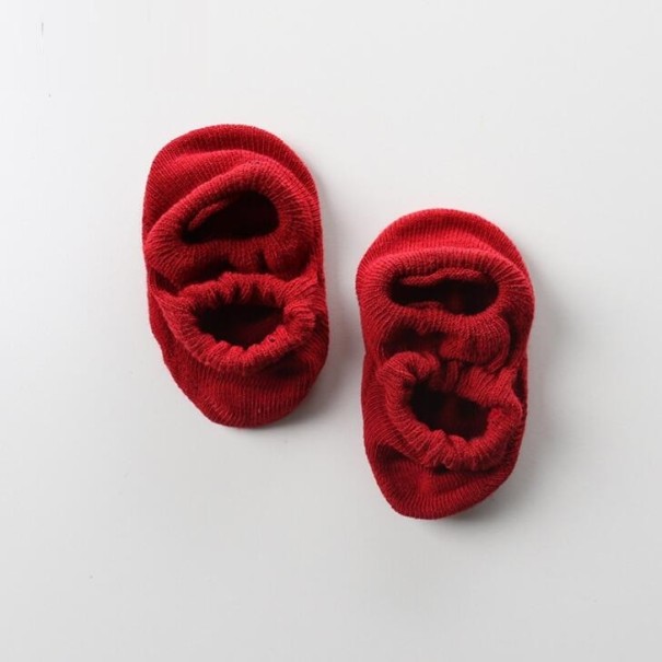Calcetines cortos para niños A1493 rojo