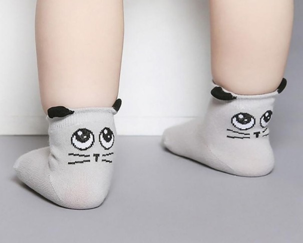 Calcetines de algodón para niños pequeños 0-1 año 7