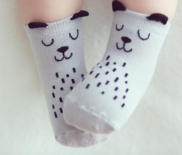 Calcetines de algodón para niños pequeños 0-1 año 9