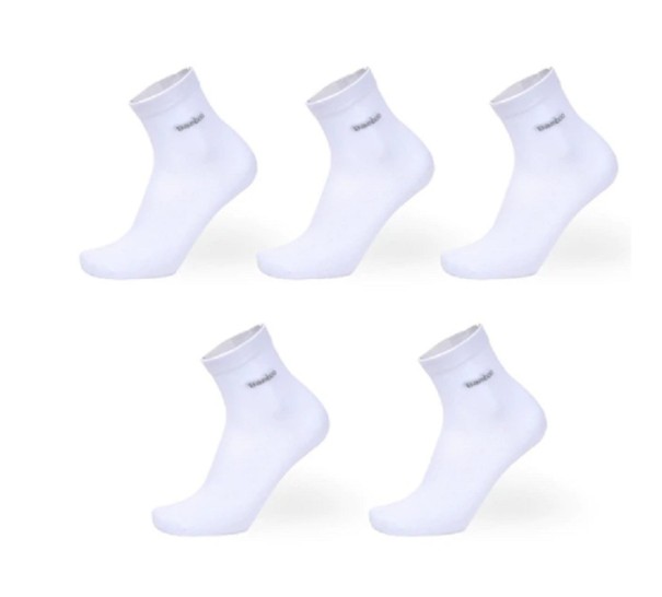 Calcetines de bambú para hombre - 5 pares blanco