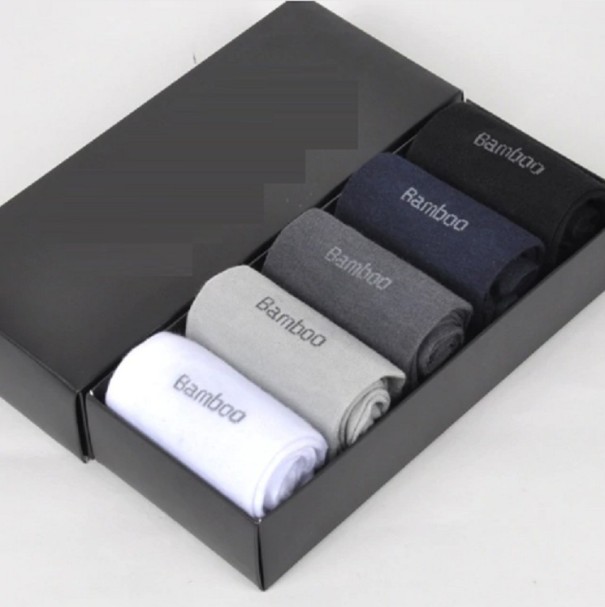 Calcetines de bambú para hombre - 5 pares multicolor