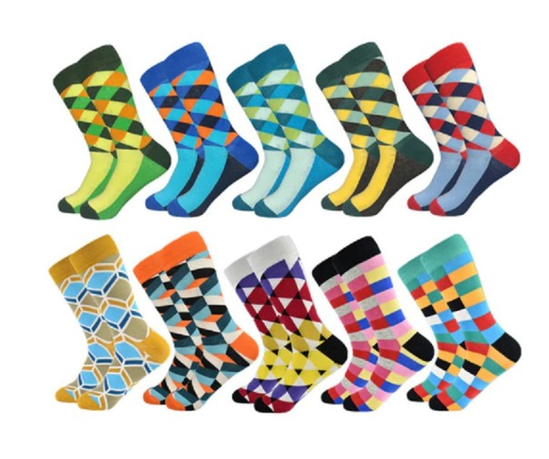 Calcetines de colores para hombre - 10 pares 8